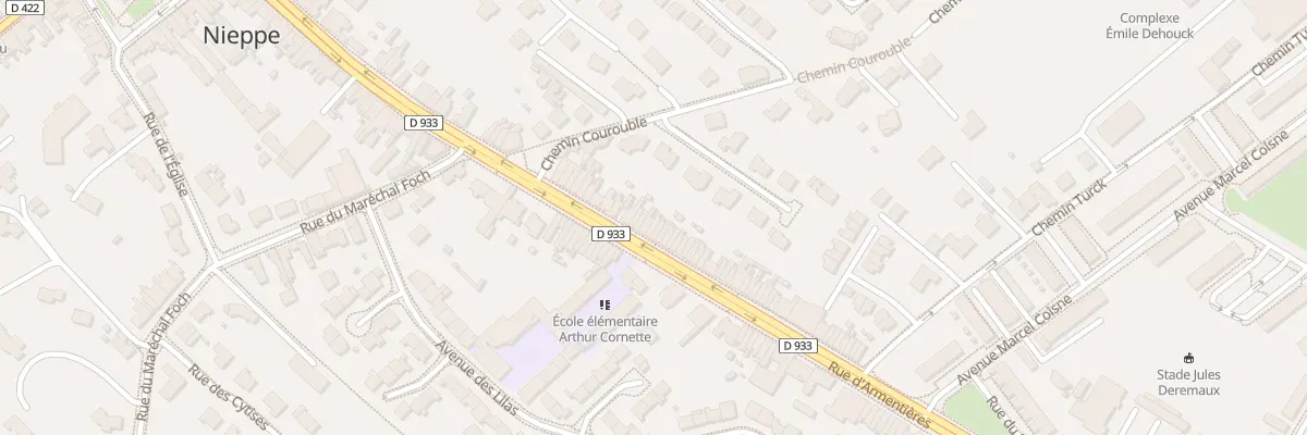 Plan du 431 Rue d’Armentieres à Nieppe