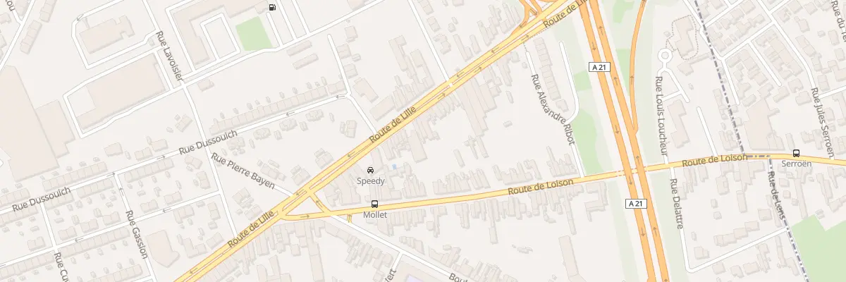 Plan du 348 Rte de Lille à Lens