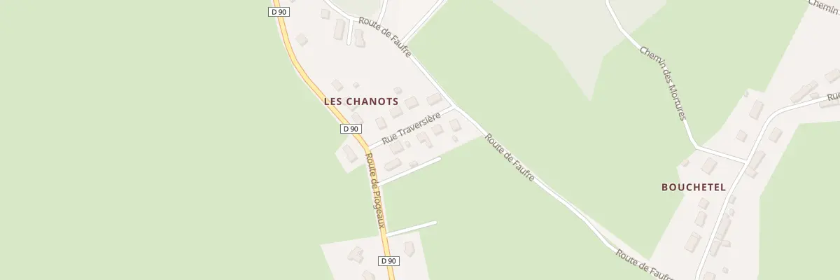 Plan du 2 Rue Traversière - les Chanots à Queuille