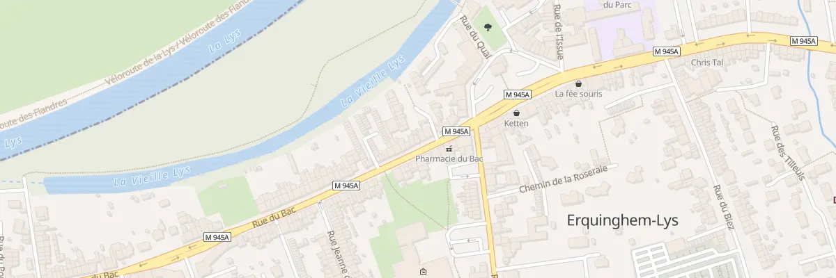 Plan du 60 Rue du Bac à Erquinghem-Lys