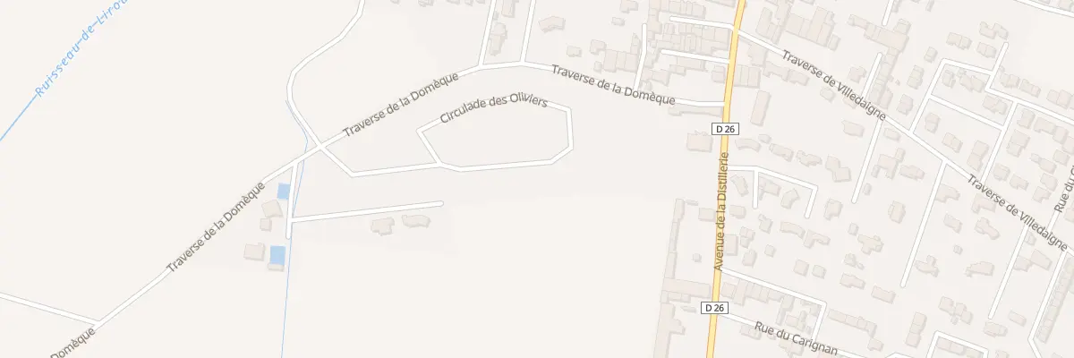 Plan du 26 Circulade des Oliviers à Canet