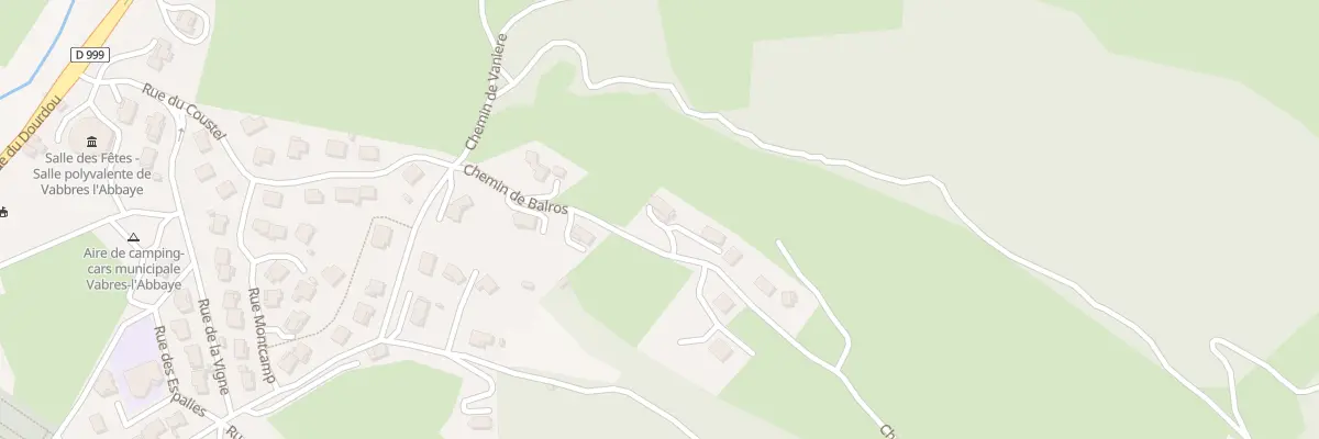 Plan du 195 Che de Balros à Vabres-l’Abbaye