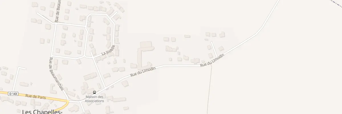Plan du 25 Rue du Limodin aux Chapelles-Bourbon