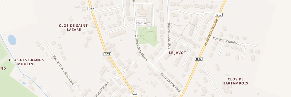 Plan du 4 Che de la Messe à Châtillon-Coligny