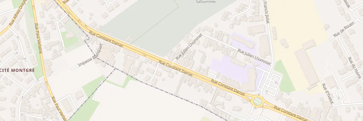 Plan du 13 Rue Constant Darras à Sallaumines