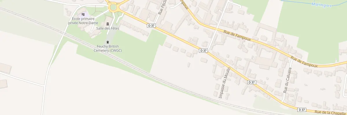 Plan du 29 Rue de la Chapelle à Feuchy