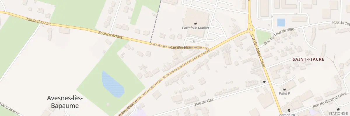 Plan du 1 Rue d’Albert à Avesnes-lès-Bapaume
