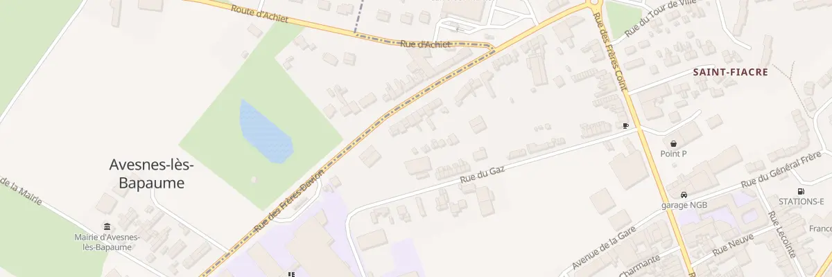 Plan du 44 Rue des Frères Davion à Bapaume