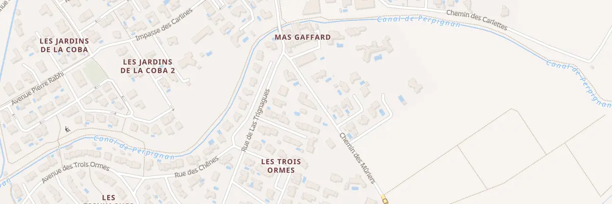 Plan du 3 Che des Muriers à Canohès