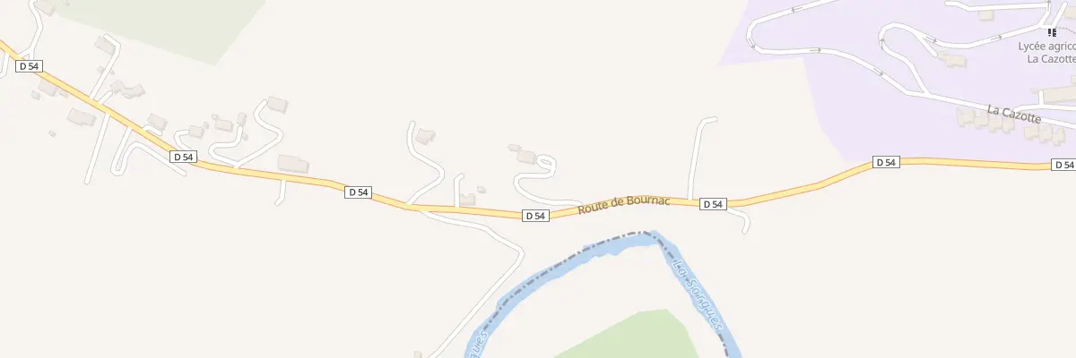 Plan du 1420 Rte de Bournac à Saint-Affrique