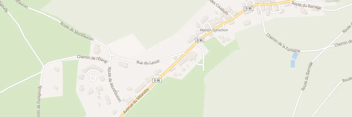 Plan du 28 Av du Meandre à Queuille