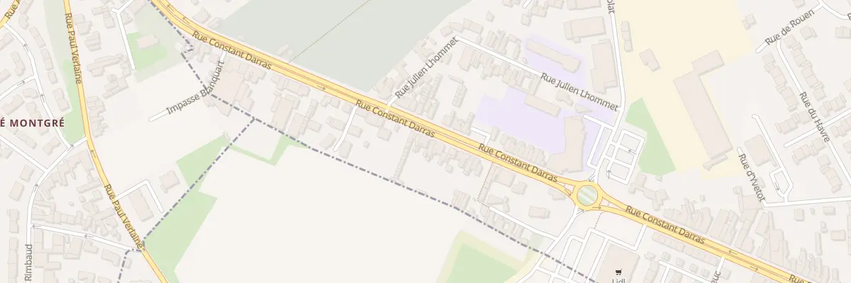 Plan du 54B Rue Constant Darras à Sallaumines