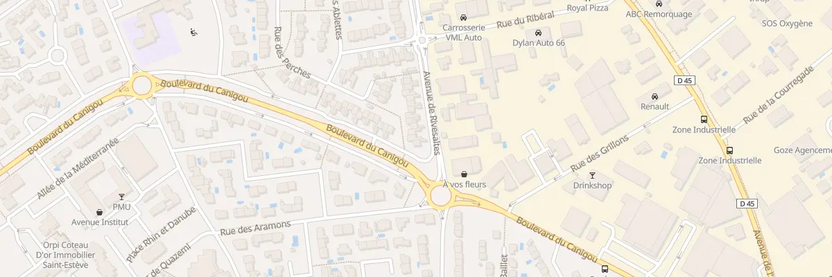 Plan du 51 Av de Rivesaltes à Saint-Estève