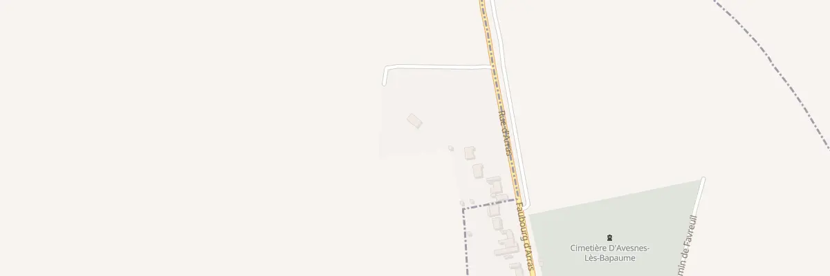 Plan du 84 Rue d’Arras à Avesnes-lès-Bapaume