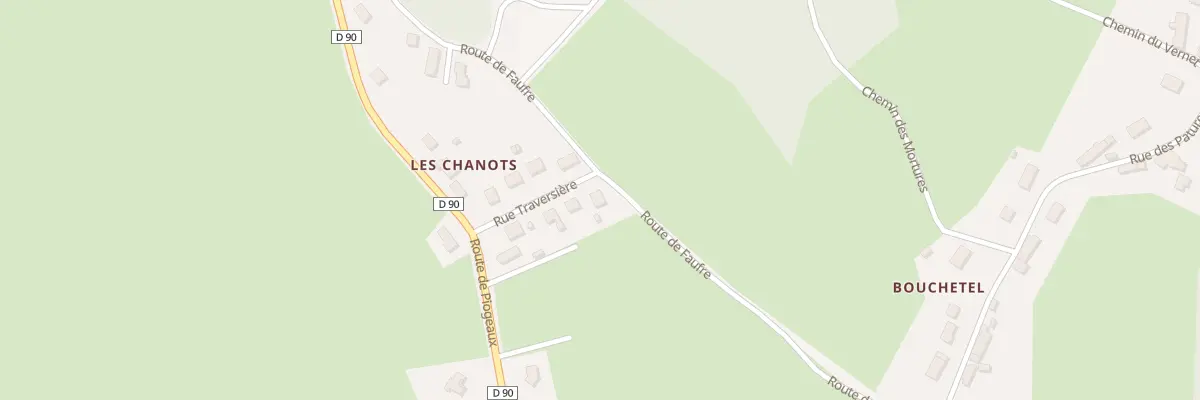 Plan du 6 Rue Traversière - les Chanots à Queuille