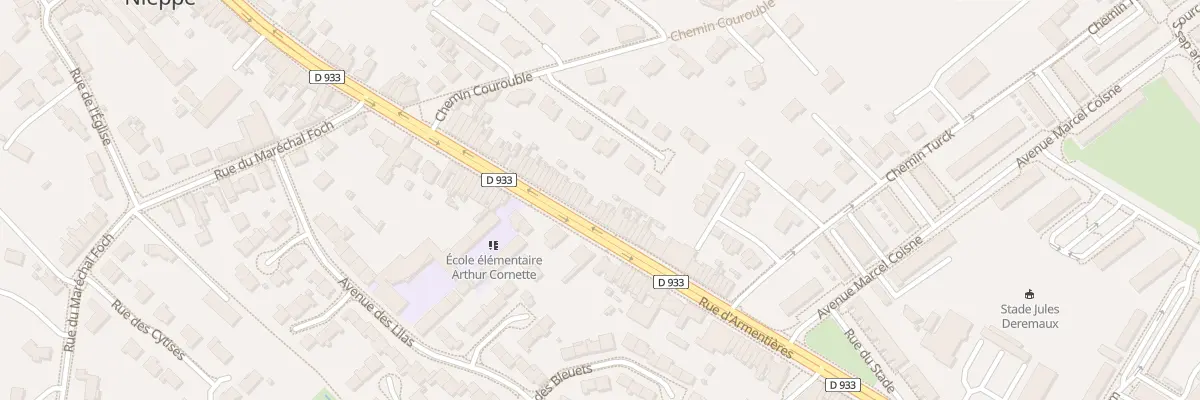 Plan du 485 Rue d’Armentieres à Nieppe