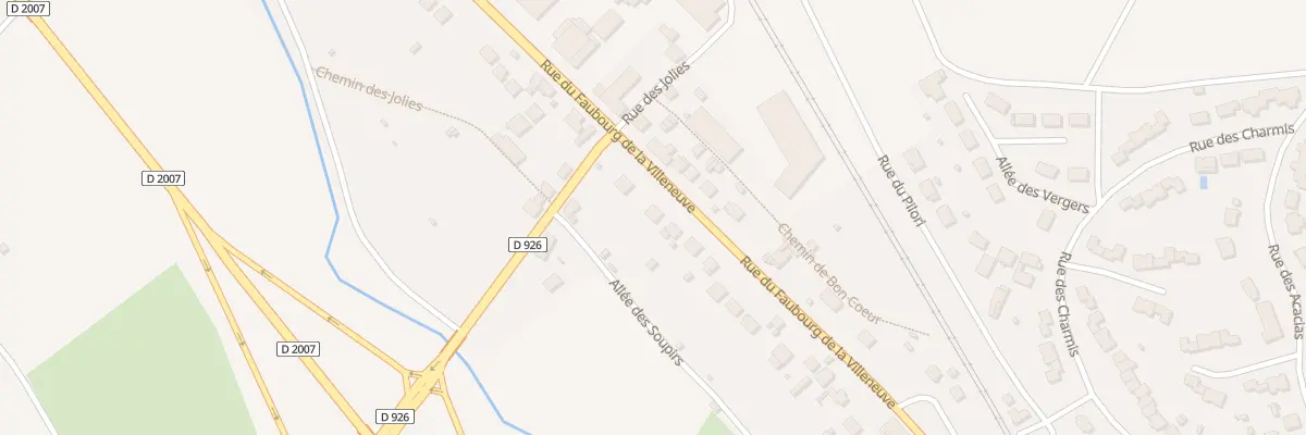 Plan du 65 Rue du Fbg de la Villeneuve à Bonny-sur-Loire