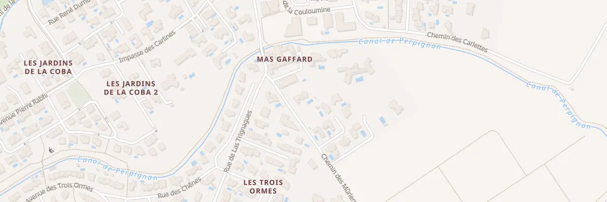 Plan du 8 Che des Muriers à Canohès
