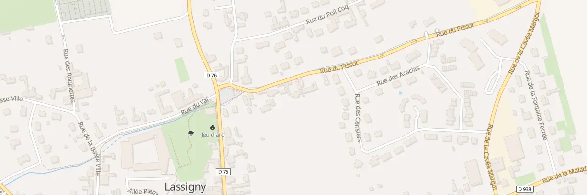 Plan du 8 Rue du Pissot à Lassigny