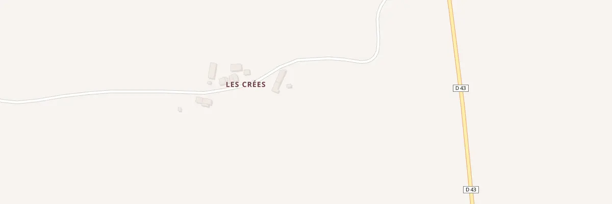 Plan du 3 Les Crées à Ignol