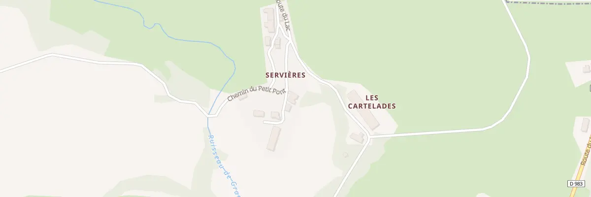 Plan du 5113 Servieres à Orcival