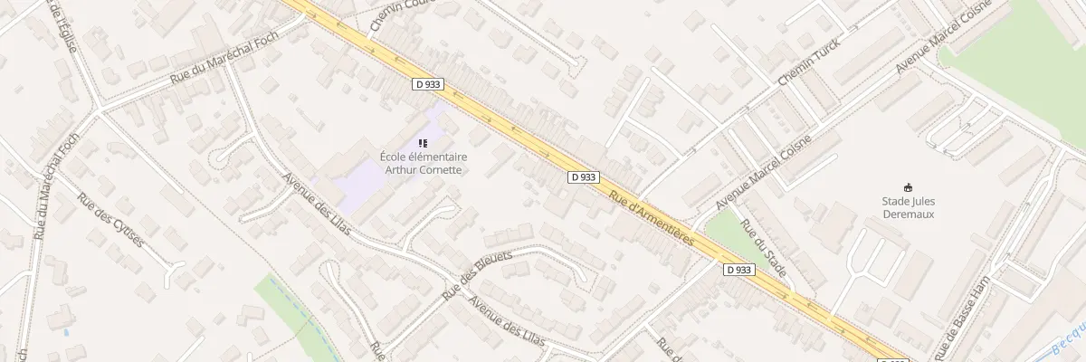 Plan du 536 Rue d’Armentieres à Nieppe