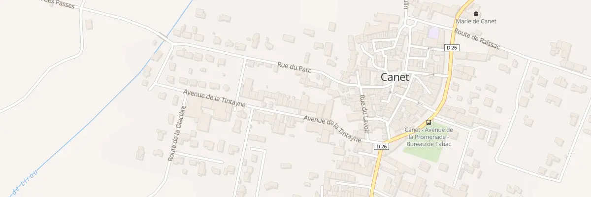 Plan du 18 Av de la Tintaine à Canet