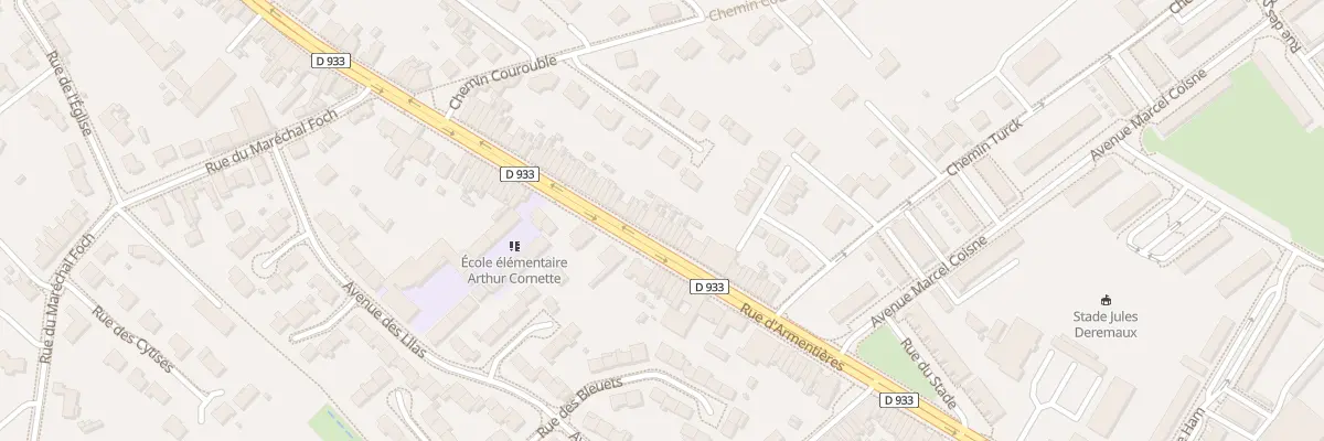 Plan du 513 Rue d’Armentieres à Nieppe