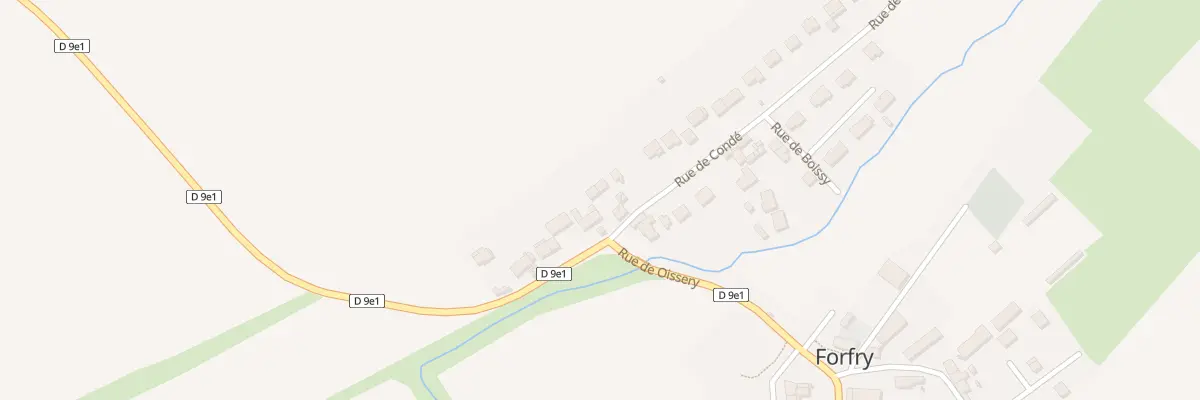 Plan du 1 Rue de Condé à Forfry