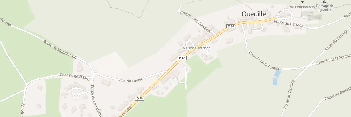 Plan du 5023 Le Bourg à Queuille