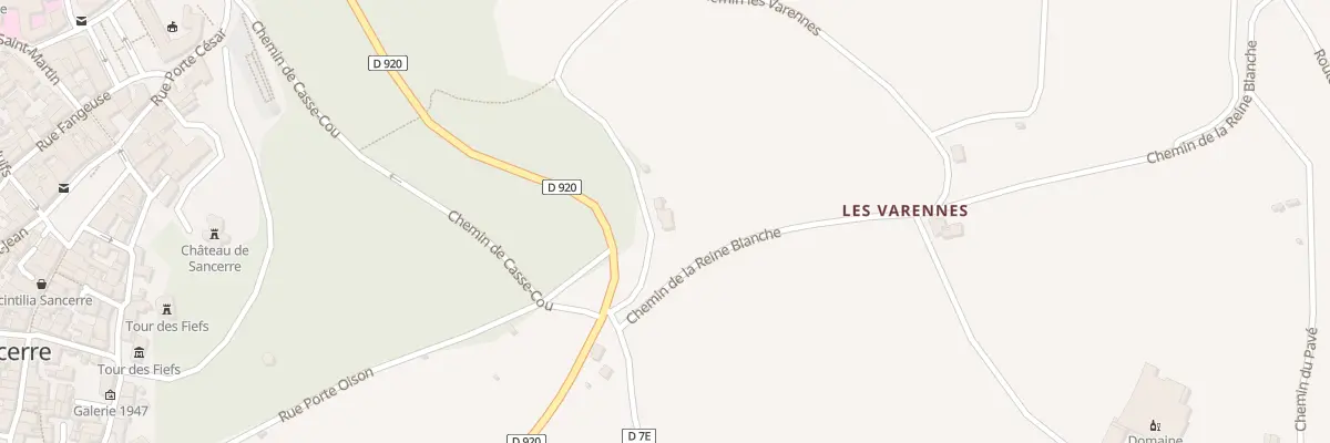Plan du 2 Che de Saint Romble à Sancerre