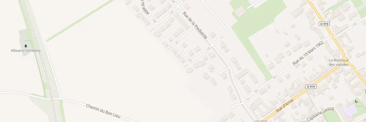 Plan du 11 All de la Perche à Bailleul-Sir-Berthoult