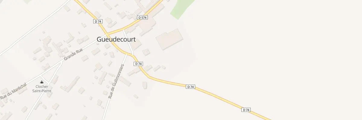 Plan du 7 Rue de Lesboeufs à Gueudecourt