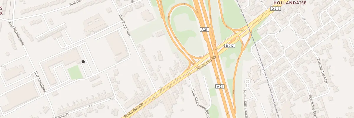 Plan du 335 Rte de Lille à Lens