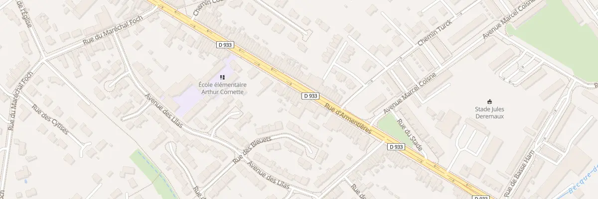 Plan du 550 Rue d’Armentieres à Nieppe