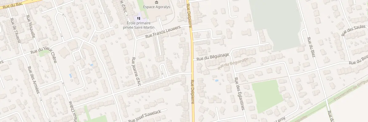 Plan du 302 Rue Delpierre à Erquinghem-Lys