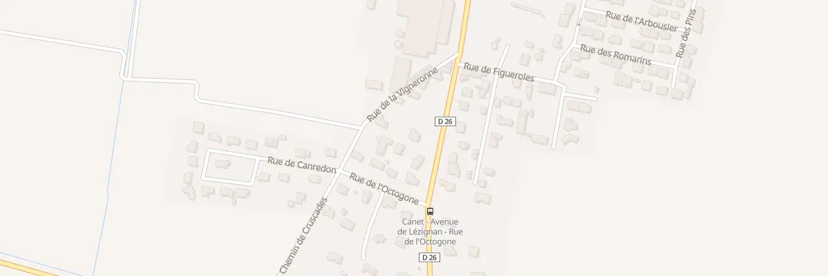 Plan du 8 Av de Lézignan à Canet