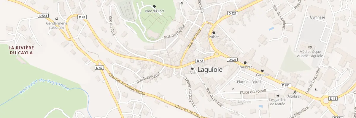 Plan du 1 Rue du Valat à Laguiole