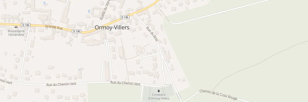 Plan du 12 Rue du Bois à Ormoy-Villers
