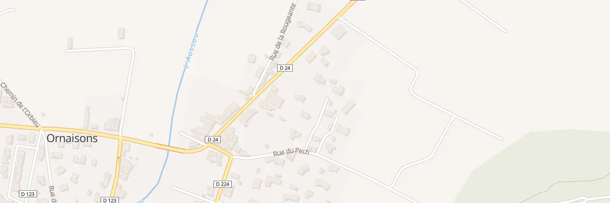 Plan du 3 Rue des Romarins à Ornaisons