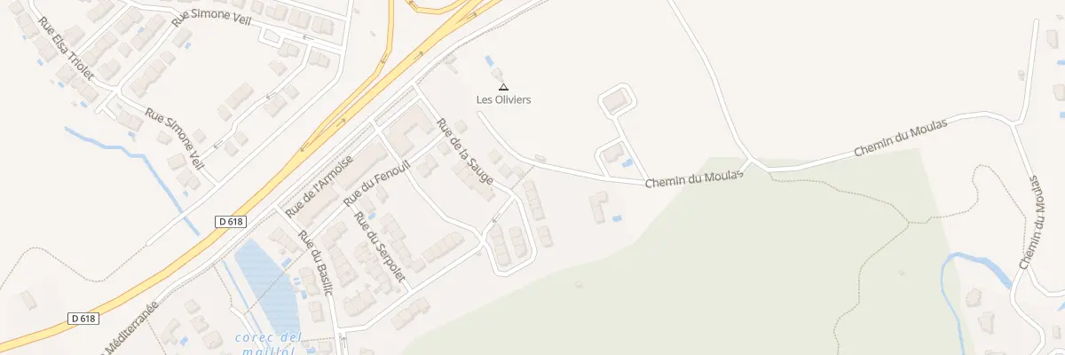 Plan du 1 Rue du Millepertuis au Boulou