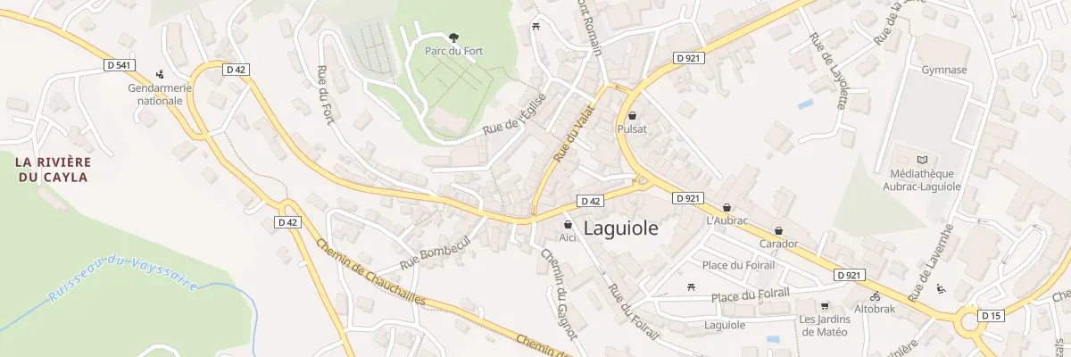 Plan du 7 Rue du Valat à Laguiole
