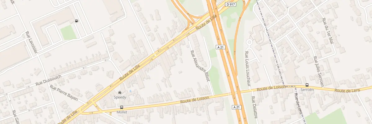 Plan du 382 Rte de Lille à Lens