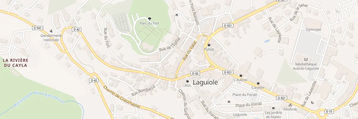 Plan du 13 Rue du Valat à Laguiole