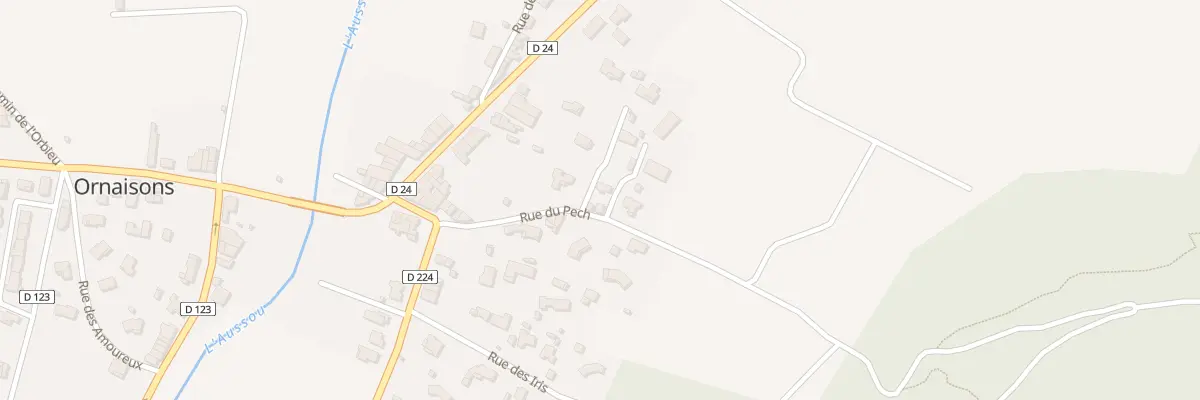 Plan du 7 Rue du Pech à Ornaisons