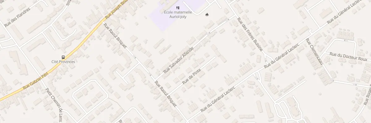 Plan du 9 Rue Salvador Allende à Wingles