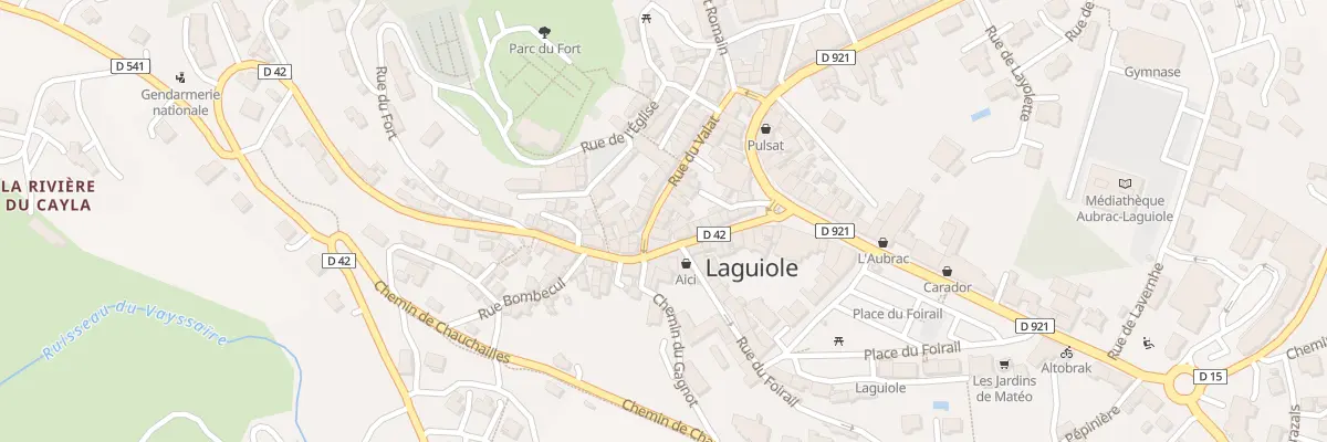 Plan du 4 Rue du Valat à Laguiole