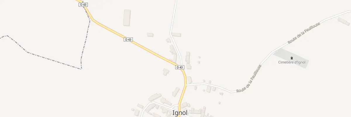 Plan du 1 Rte de Tendron à Ignol
