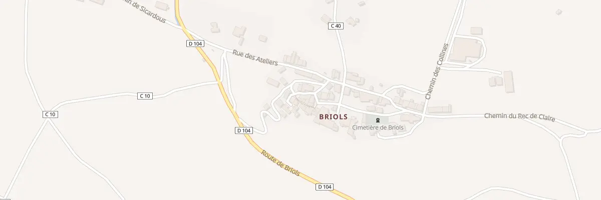 Plan du 5314 Briols à Montlaur
