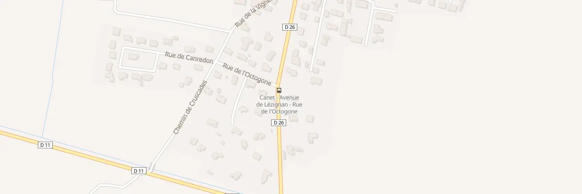 Plan du 7 Av de Lézignan à Canet